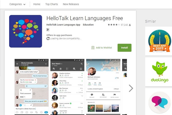 HelloTalk Language Exchange