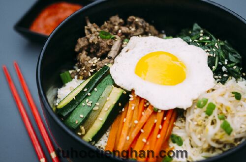 Từ vựng về món ăn trong tiếng Hàn