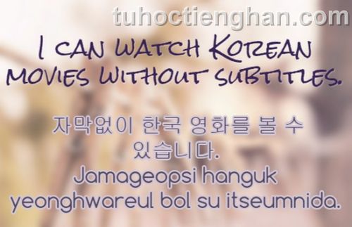 Học tiếng Hàn để xem phim không cần phụ đề